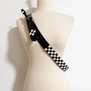 NEW Leather Checker Studded Belt XL 42-44